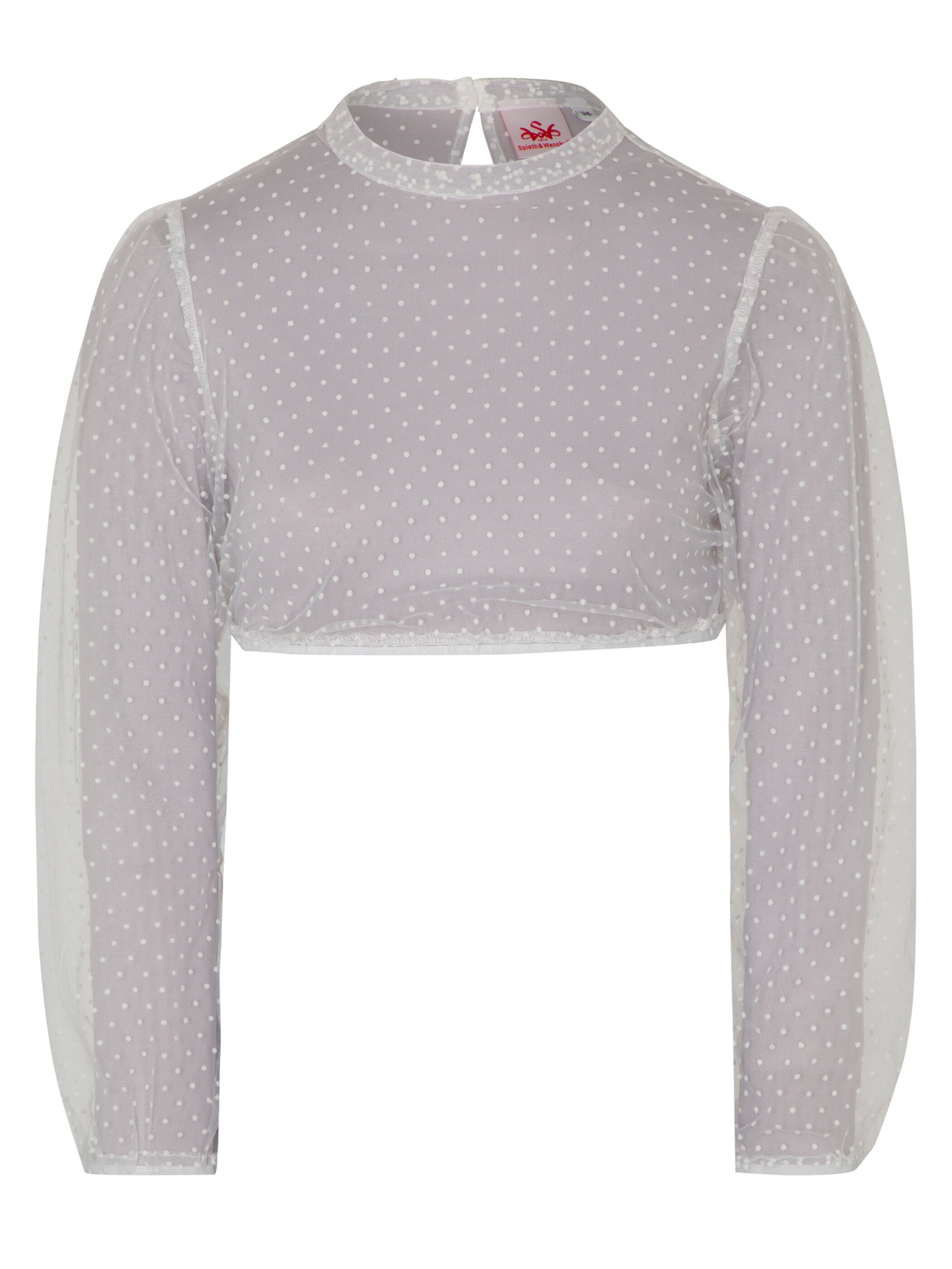 SPIETH & WENSKY Klederdracht blouse in Wit: voorkant