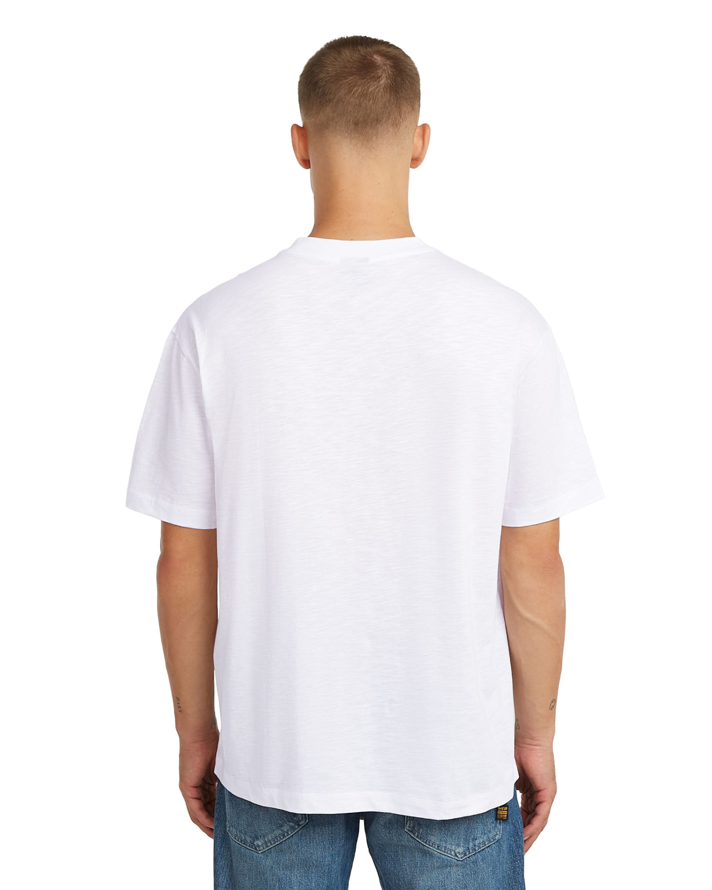 G-STAR T-Shirt - 'Coord Graphic Relaxed T-Shirt' in Weiß