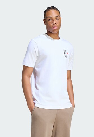 T-Shirt fonctionnel 'MOTORSPORT BOX 3' ADIDAS SPORTSWEAR en blanc