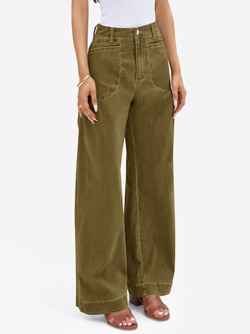 Imily Bela - Pierna ancha Vaquero en verde
