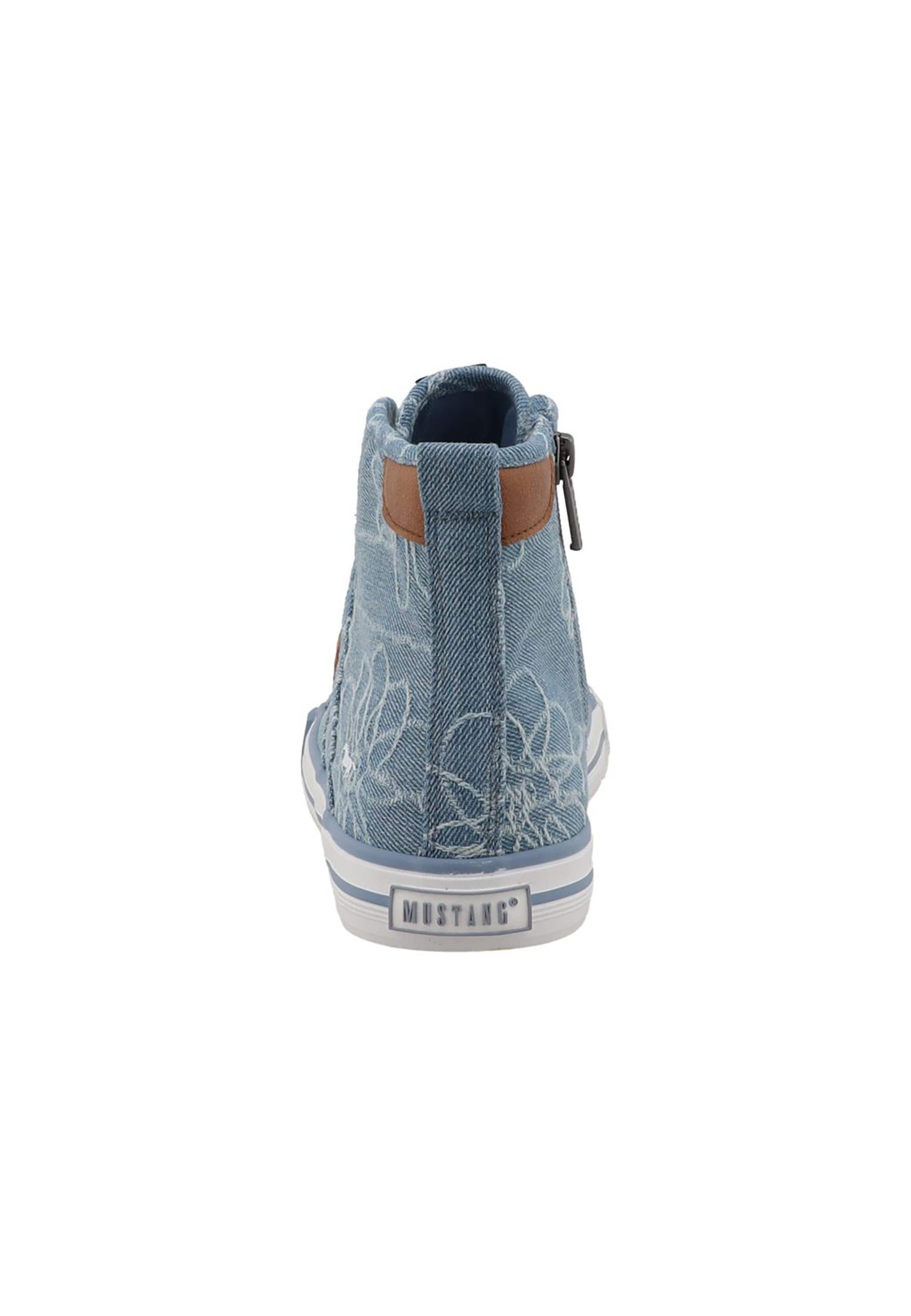 MUSTANG Sneakers hoog in Blauw