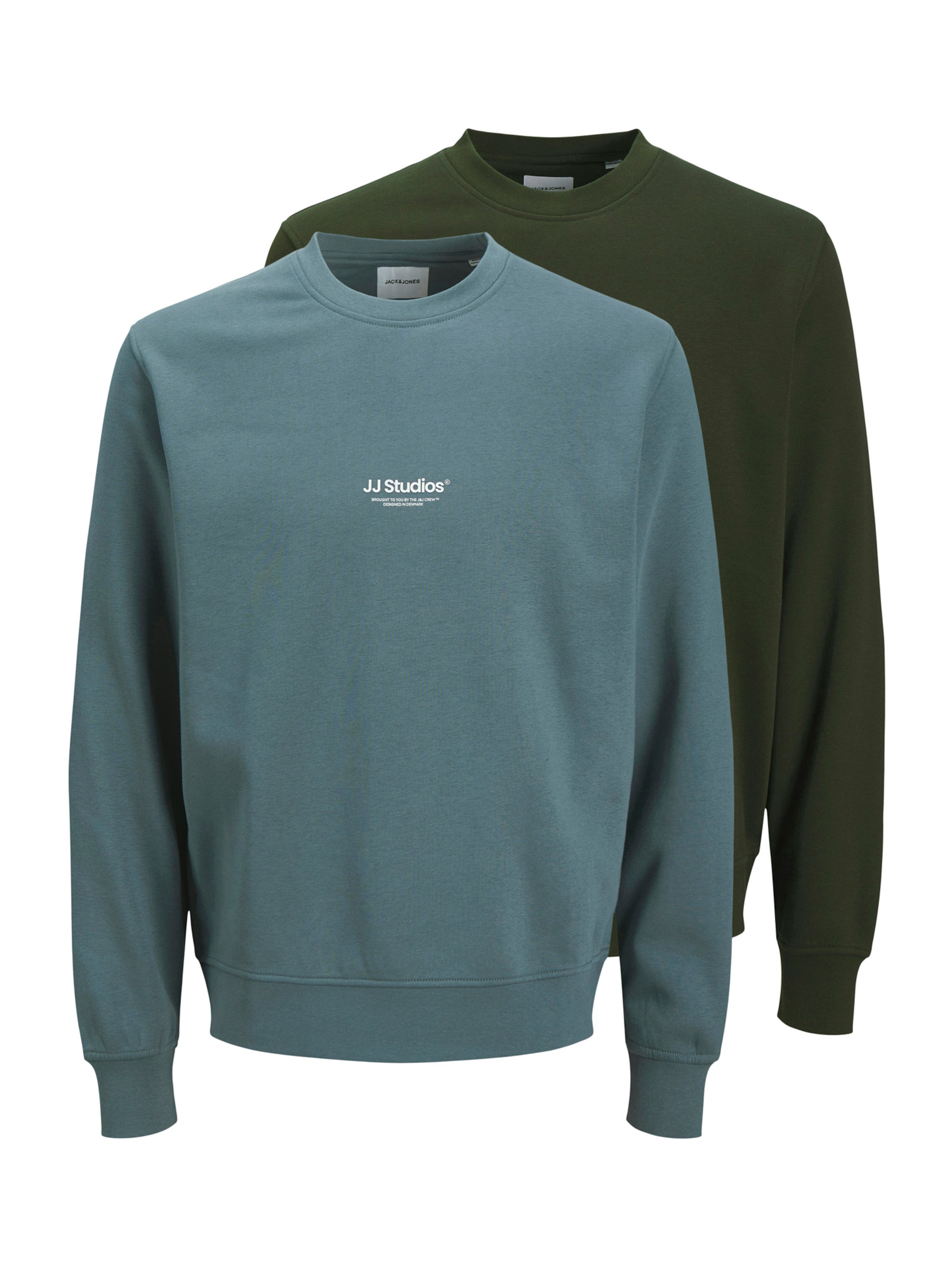 Sweat-shirt &#x27;JJESoho&#x27; JACK &amp; JONES en vert : devant