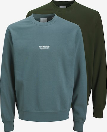 Sweat-shirt 'JJESoho' JACK & JONES en vert : devant