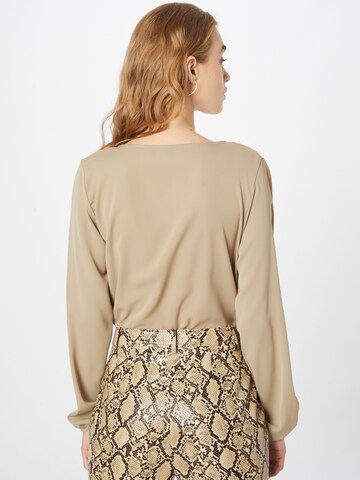 AX Paris Blouse Bodysuit in Grey