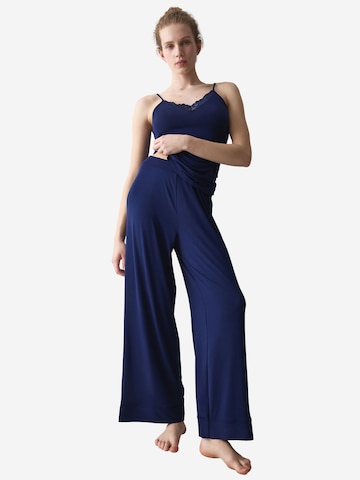 Pantalon de pyjama ' Red Label Amourette ' TRIUMPH en bleu