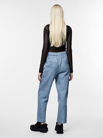 PIECES Regular Broek 'NIBE' in Blauw