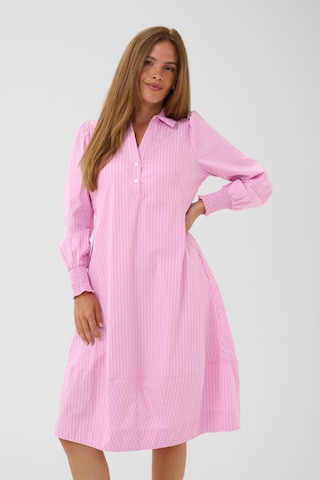 Robe-chemise 'CUebony' CULTURE en rose : devant
