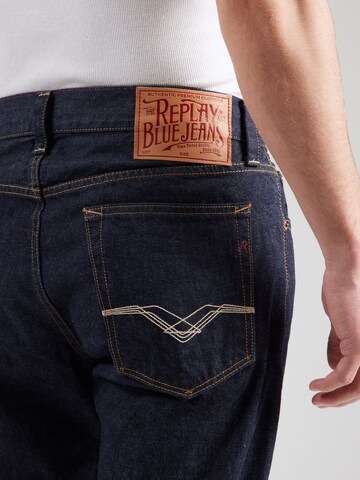 REPLAY Regular Jeans 'DERYCK' in Blau