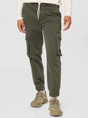 ABOUT YOU Tapered Cargo trousers 'Jake' in Green: front