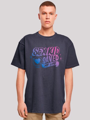 F4NT4STIC Shirt 'Sex Education Sex Kid Blend Netflix TV Series' in Blauw: voorkant