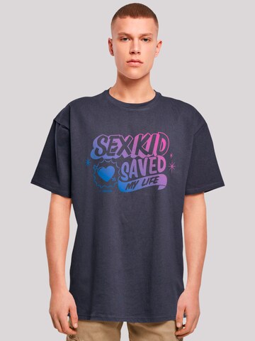 F4NT4STIC T-Shirt 'Sex Education Sex Kid Blend Netflix TV Series' in Blau: predná strana