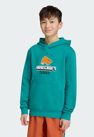 ADIDAS TERREX Sportsweatshirt 'Adidas x Minecraft' in Grün: Vorderseite