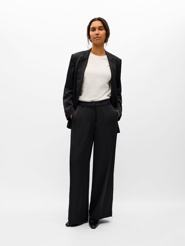 OBJECT - Pierna ancha Pantalón en negro