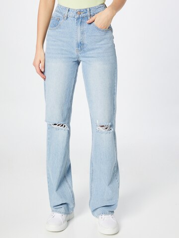 Wide Leg Jean Funky Buddha en bleu : devant