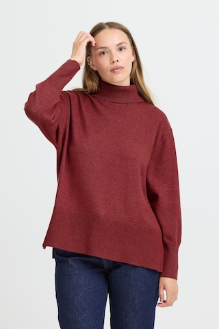 PULZ Jeans Trui ' Steffi' in Rood: voorkant