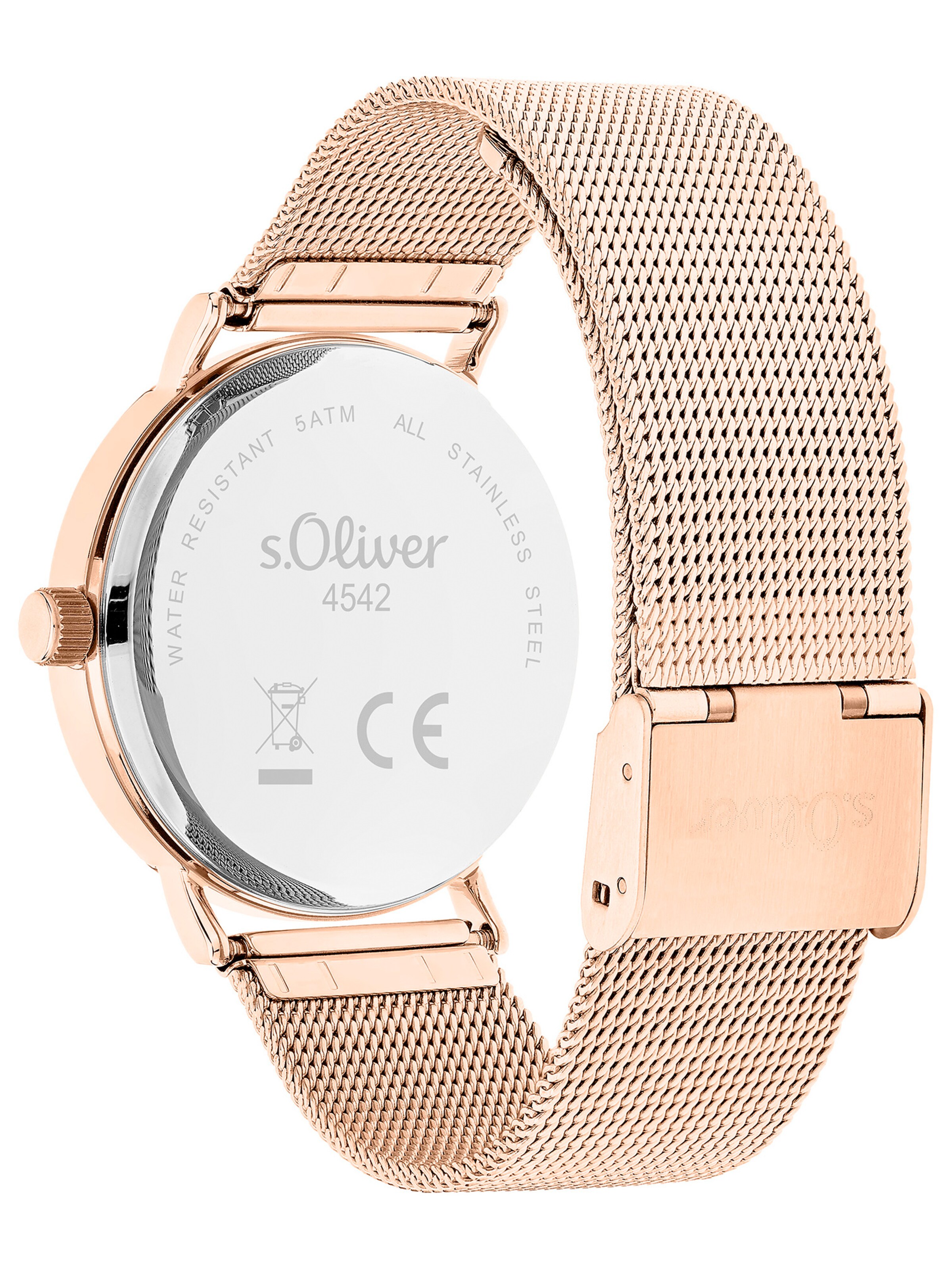 s.Oliver Analoguhr in Gold