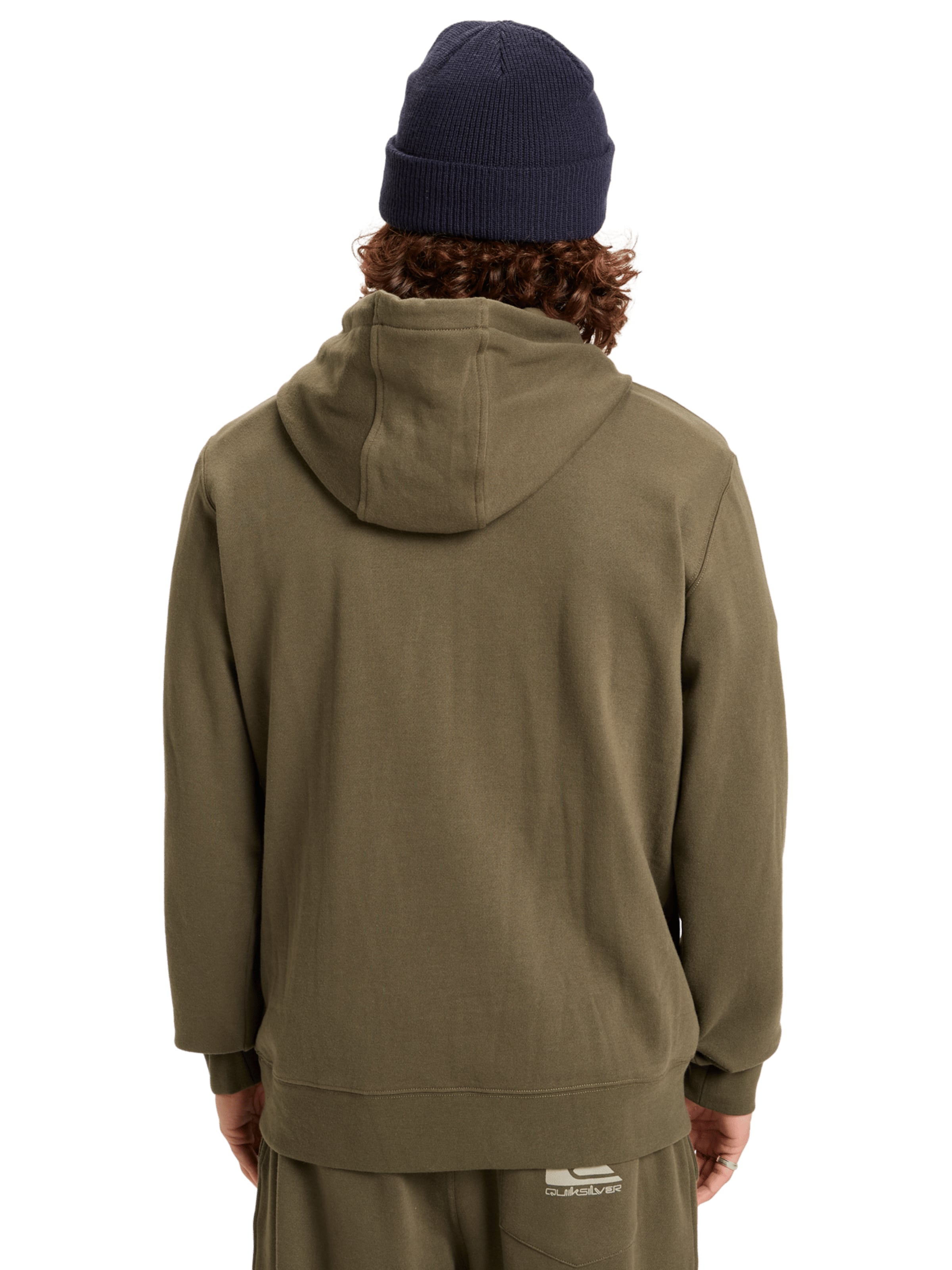 QUIKSILVER Athletic Sweatshirt 'Comp Logo' in Brown