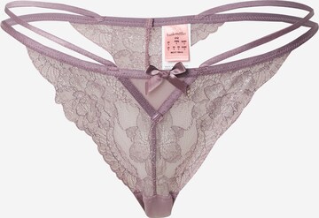 Tanga 'Meghan' de la Hunkemöller pe mov: față