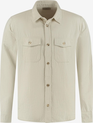 Coupe regular Chemise 'Otes' Dstrezzed en gris : devant