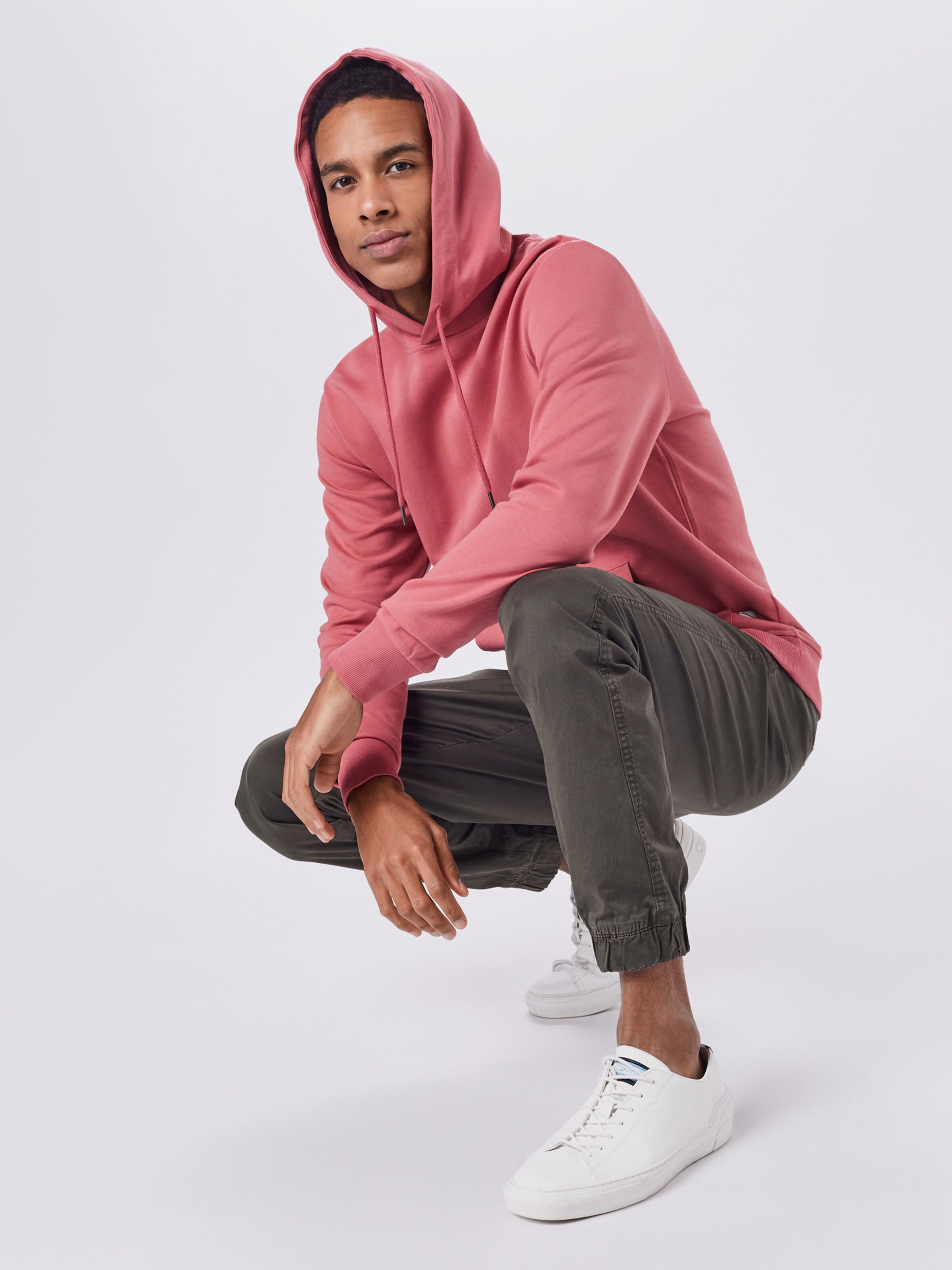 Männer Sweat JACK & JONES Sweatshirt in Hellrot - RG28987 Männer Sweat JACK & JONES Sweatshirt in Hellrot - RG28987