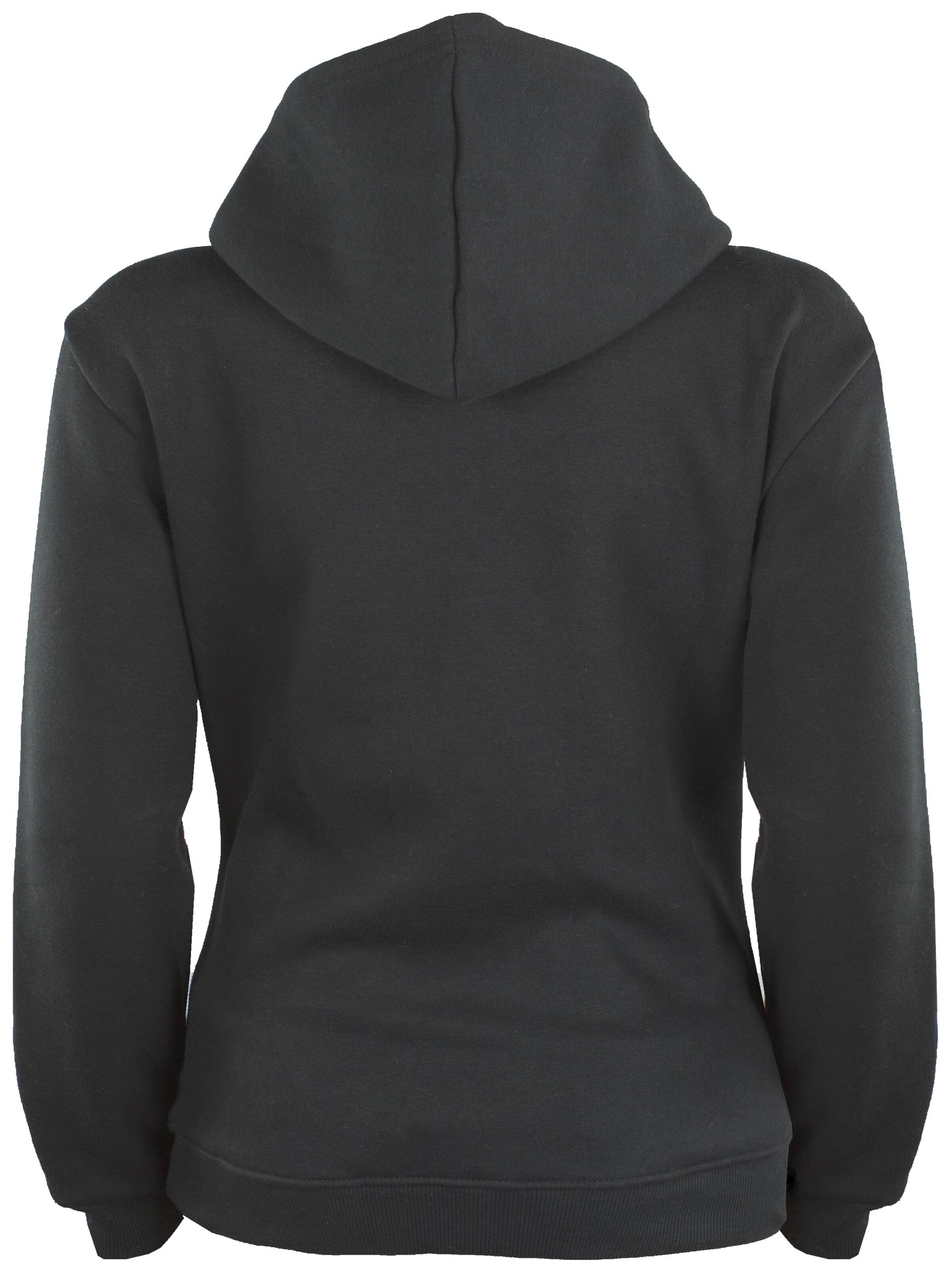 Guggen Mountain Sweatshirt 'Kapuzenpullover HW08 Fleece Hoodie' in Black