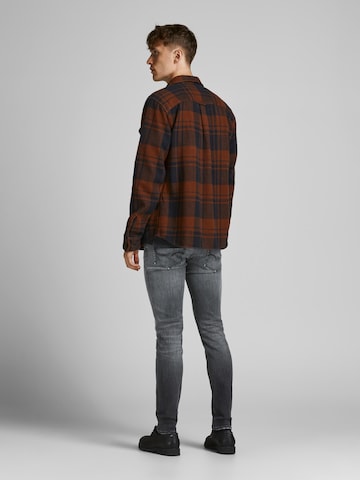 JACK & JONES Skinny Farkut 'Liam' värissä harmaa