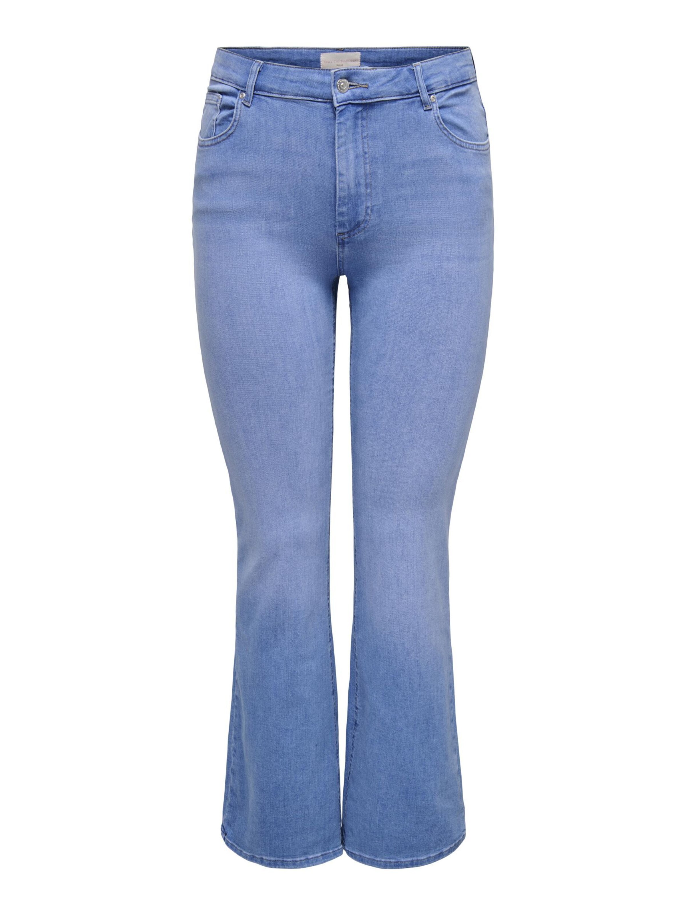 ONLY Carmakoma Flared Jeans in Blue: front