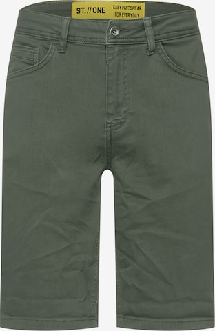 Street One MEN Regular Pants in Green: front