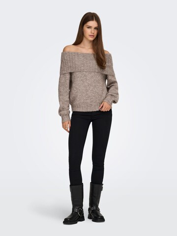 Pull-over 'ONLSHINE' ONLY en marron