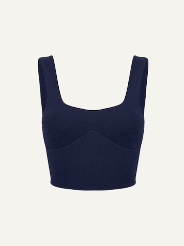 ZUBEK T-Shirt Sport-BH in Blau: Vorderseite