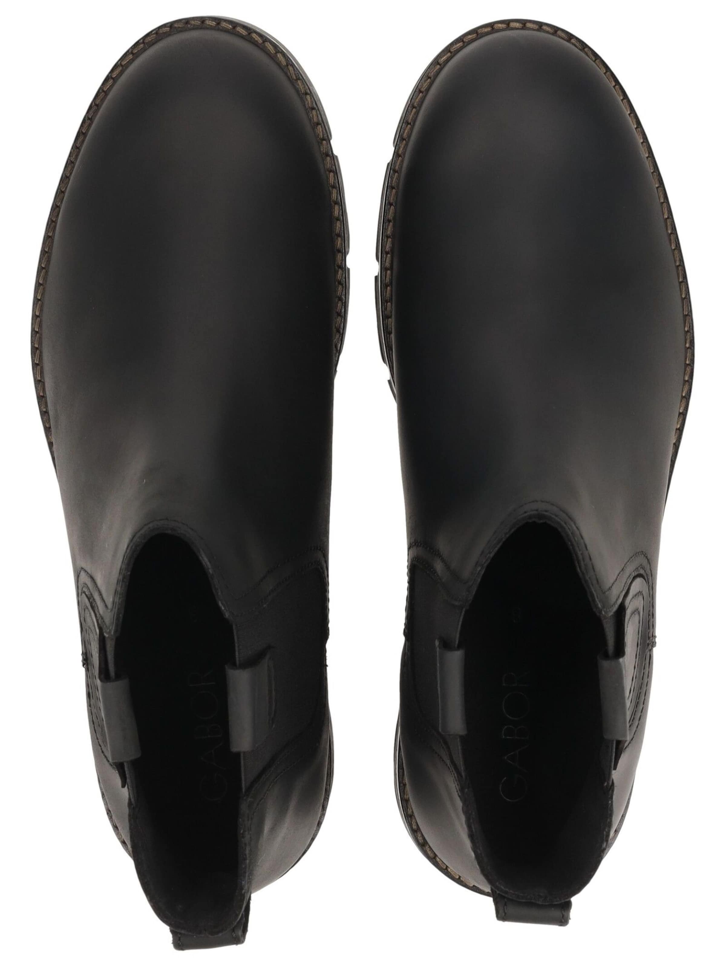GABOR Chelsea Boots in Schwarz