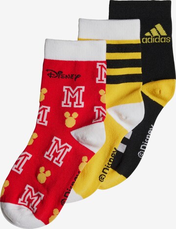 ADIDAS PERFORMANCE Sports socks 'Disney Mickey Mouse ' in Yellow: front
