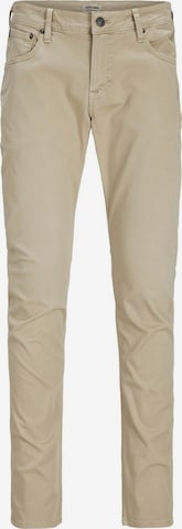 JACK & JONES Slimfit Jeans 'Glen Blaine' i beige: forside