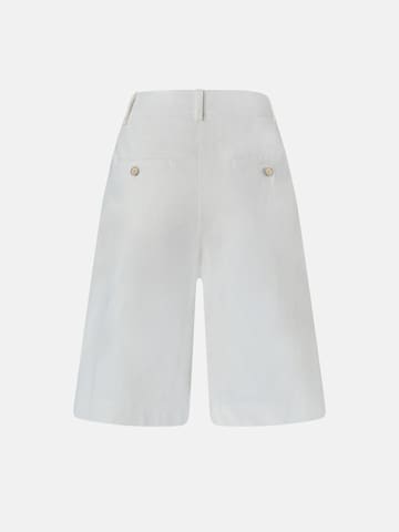 PINKO - regular Pantalón 'PINKO BRYANA BERMUDA LINO STRETCH BERMUDA' en blanco