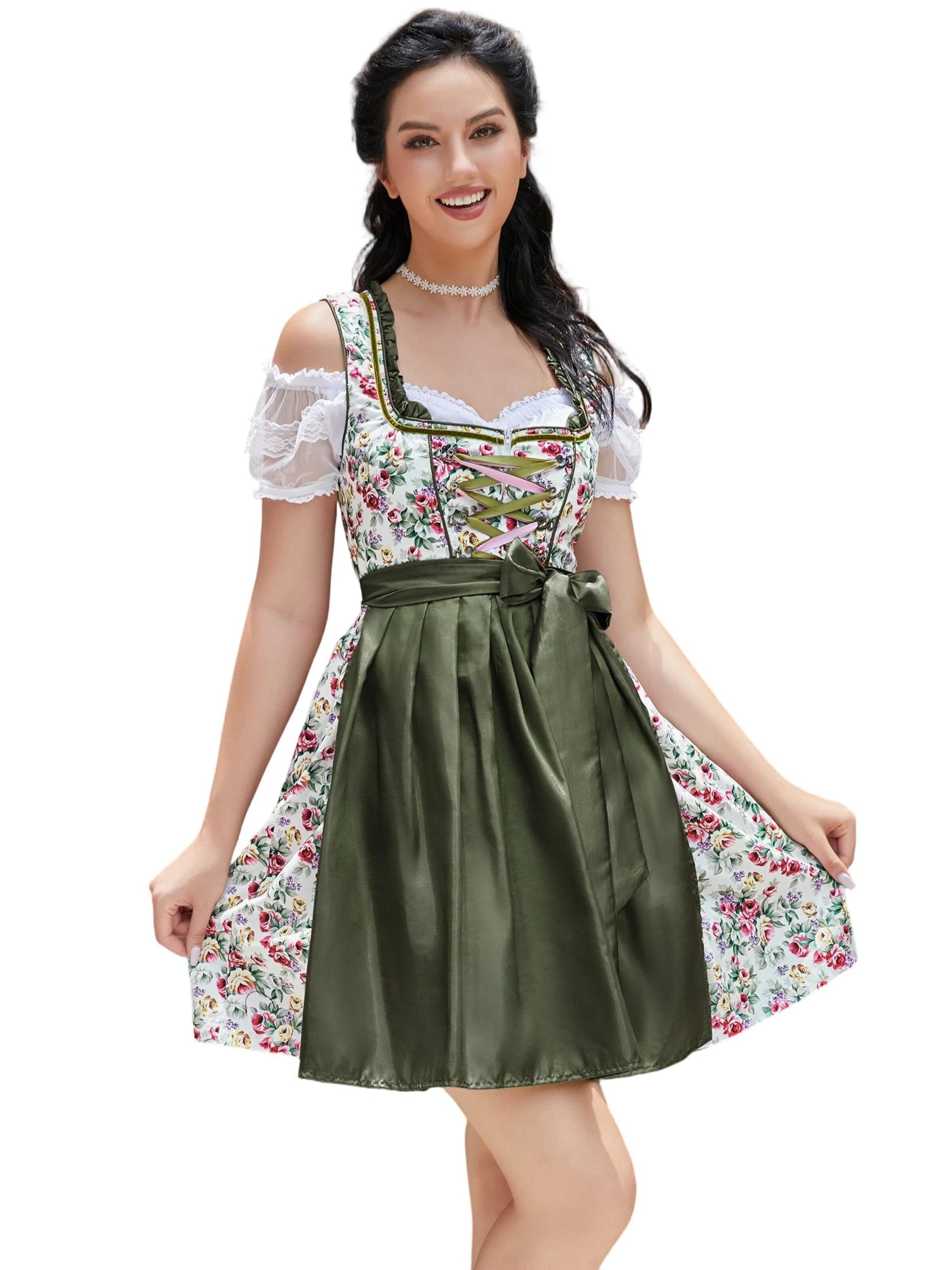 Yesfashion Dirndl‌‌‌‌‌‌‌‌ in Grün: Vorderseite