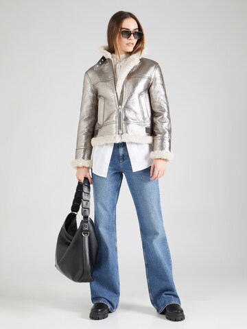 AllSaints Jacke 'LOREL FLYING' in Silber