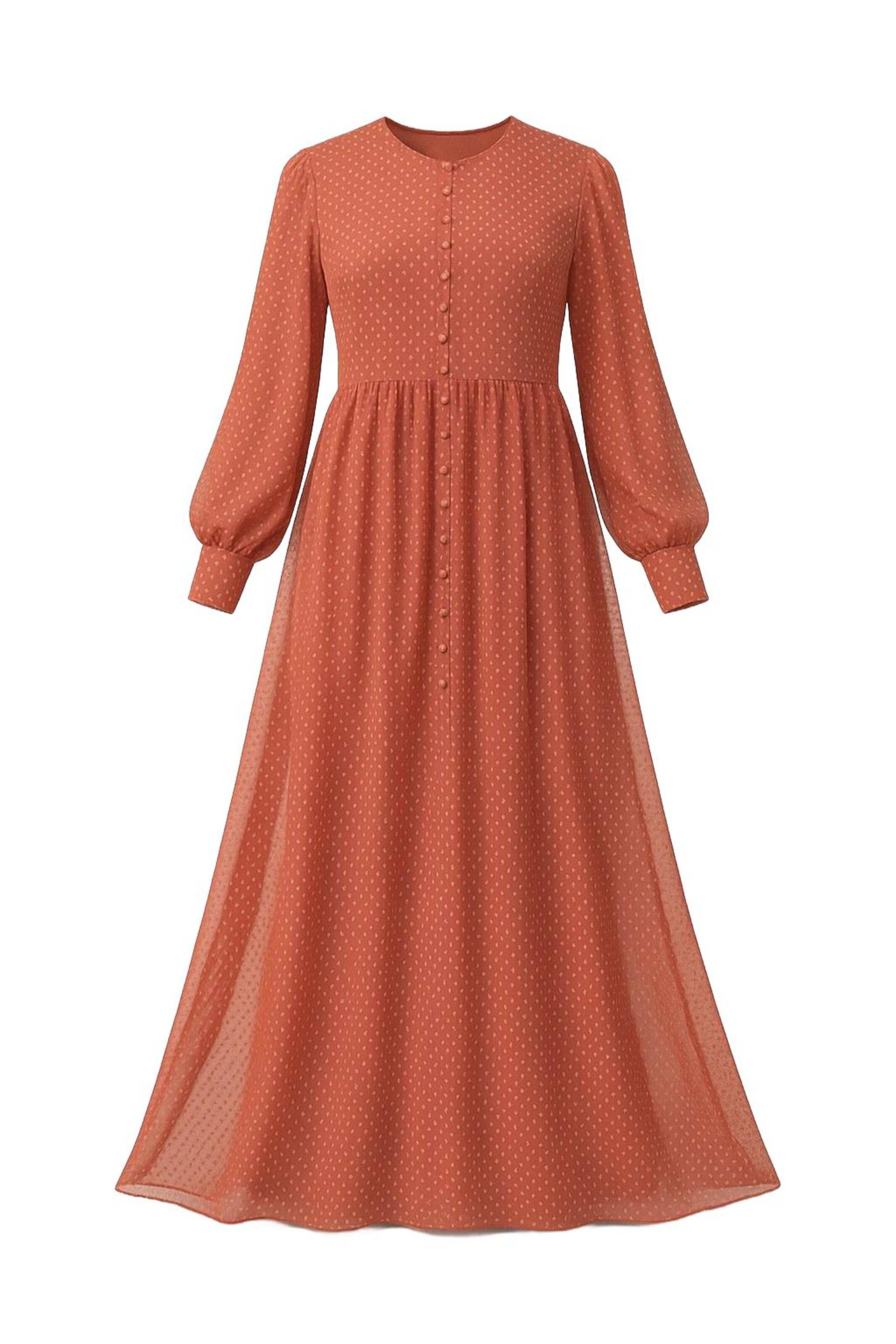 MODAMIHRAM Avondjurk in Oranje: voorkant