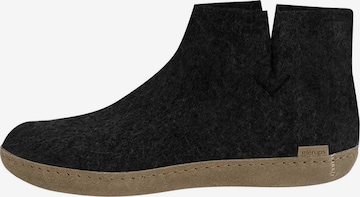 Glerups Slippers 'Classic' in Black: front