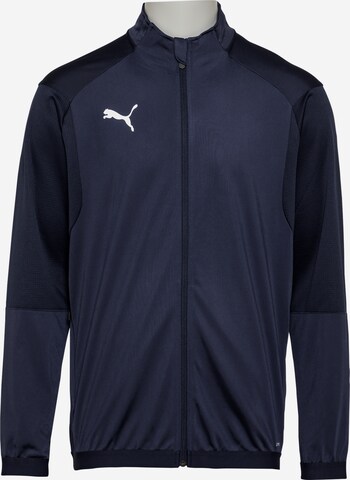 PUMA Trainingsjack in Blauw: voorkant