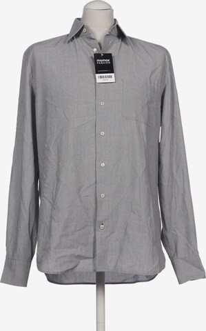 Tommy Hilfiger Tailored Button Up Shirt in M in Grey: front