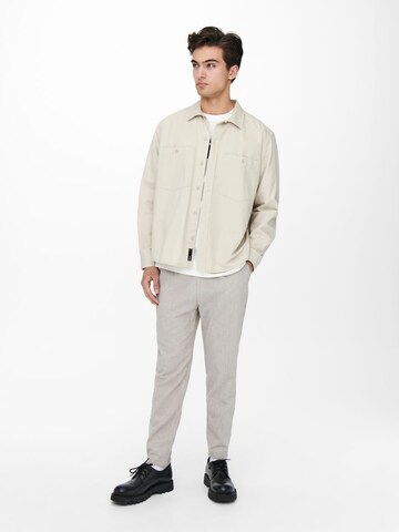 Regular Pantalon chino Only & Sons en beige