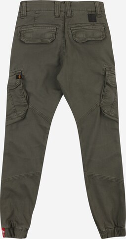 ALPHA INDUSTRIES Tapered Trousers in Grey