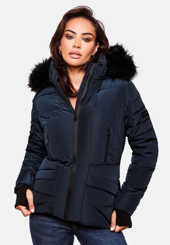 NAVAHOO Winterjas 'Adele' in Blauw: voorkant