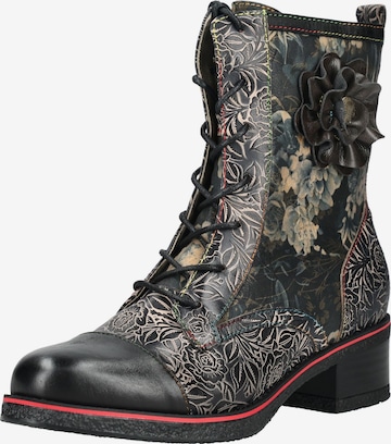 Bottines à lacets Laura Vita en noir : devant