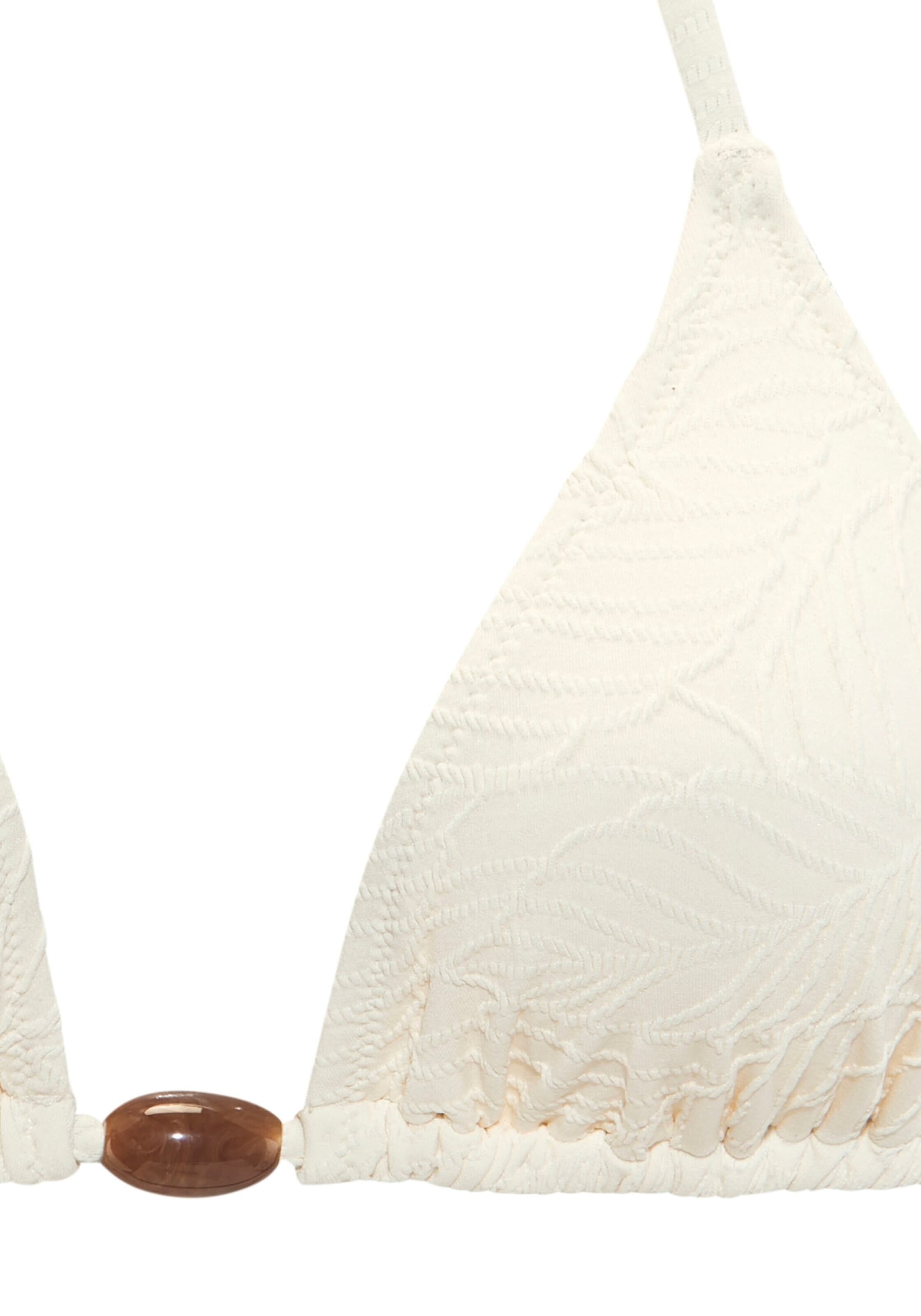 LASCANA - Triángulo Top de bikini en blanco