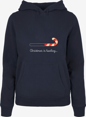 Merchcode Sweatshirt 'Christmas Loading' in Blue: front