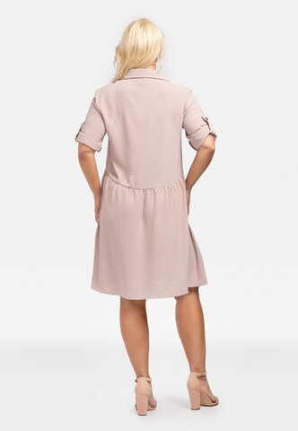 Karko Shirt Dress 'ANKA' in Beige