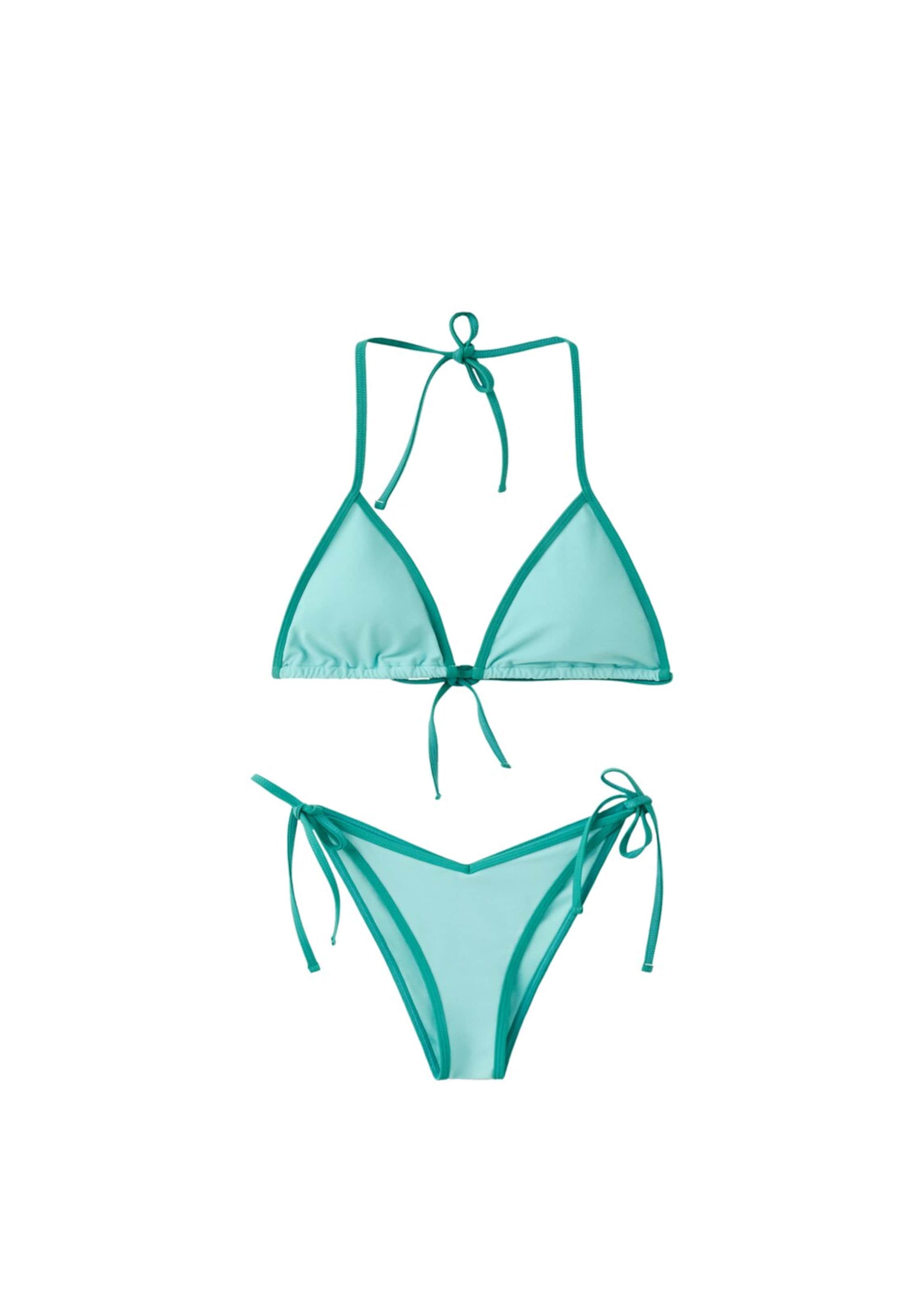 MANGO TEEN Triangle Bikini 'Laura' in Blue: front