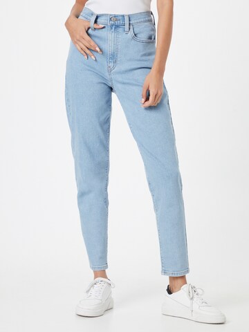 LEVI'S ® Tapered Jeans 'High Waisted Mom Jean' in Blue: front