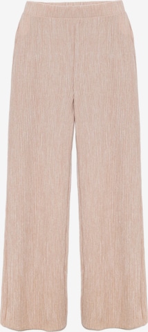 No Matter What Trousers in Beige: front